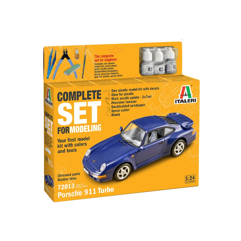 ITALERI 1/24 PORSCHE 911 TURBO - COMPLETE MODELING SET
