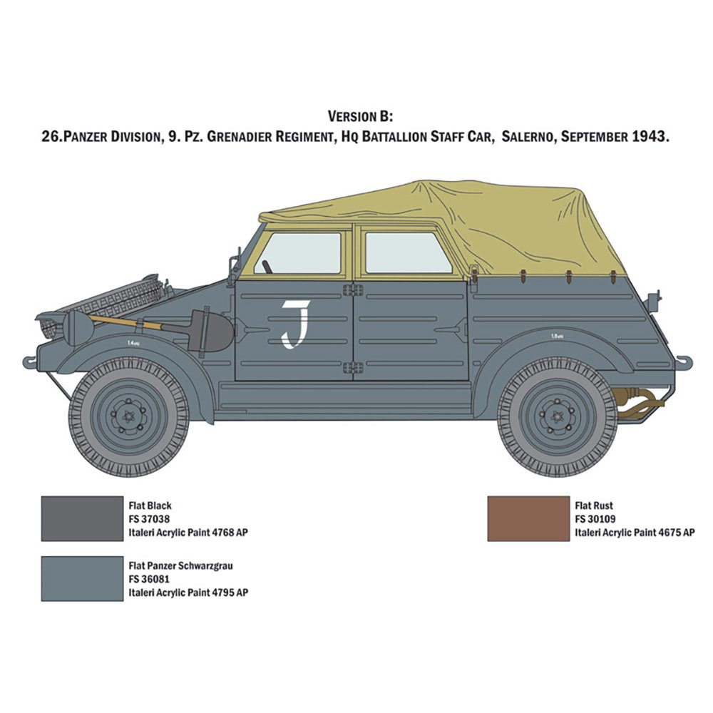 ITALERI 1/9 KDF.1 TYPE 82 KUBELWAGEN