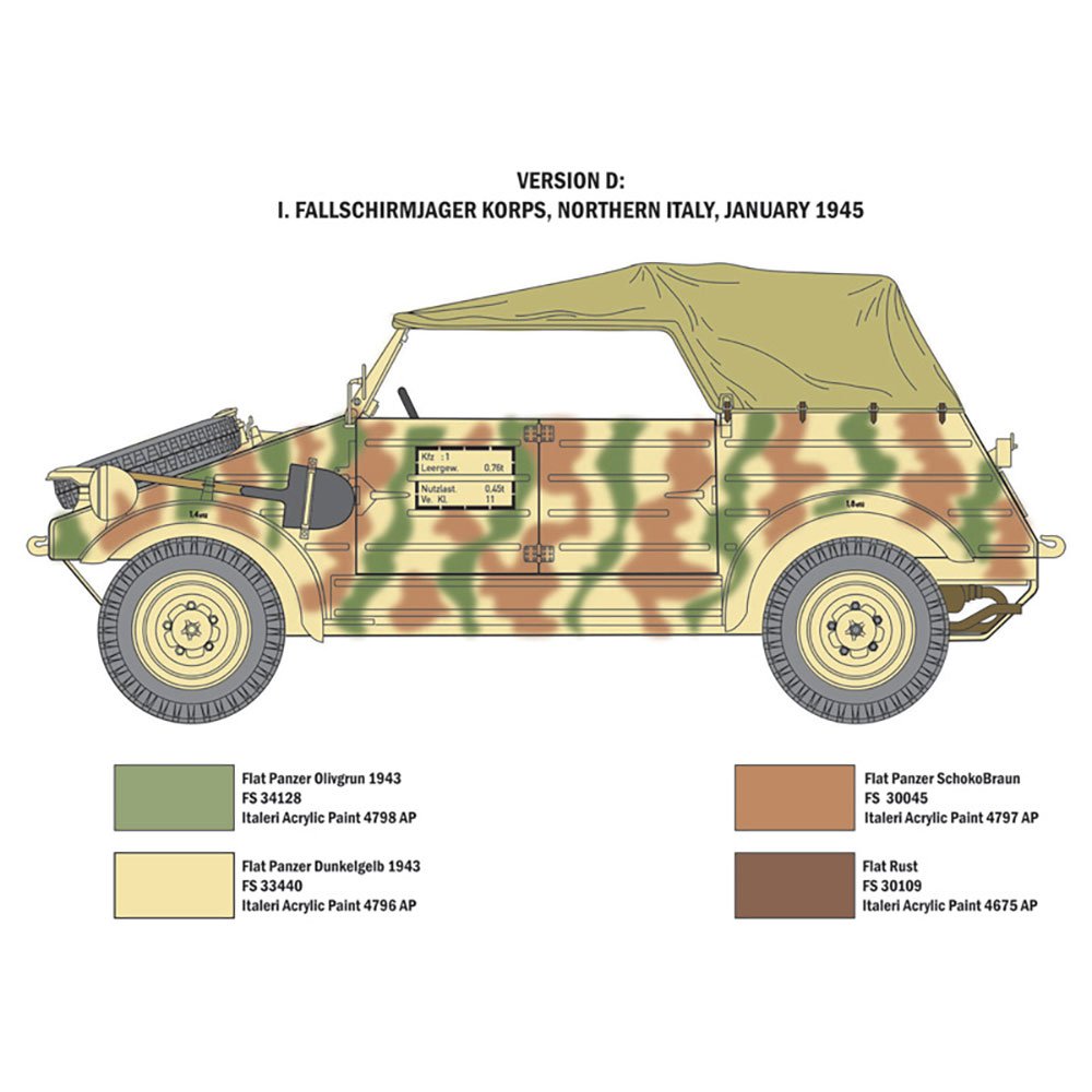 ITALERI 1/9 KDF.1 TYPE 82 KUBELWAGEN