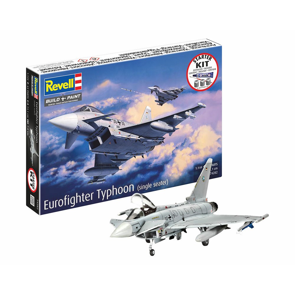 REVELL 1/144 STARTER KIT EUROFIGHTER TYPHOON (SINGLE SEATER)