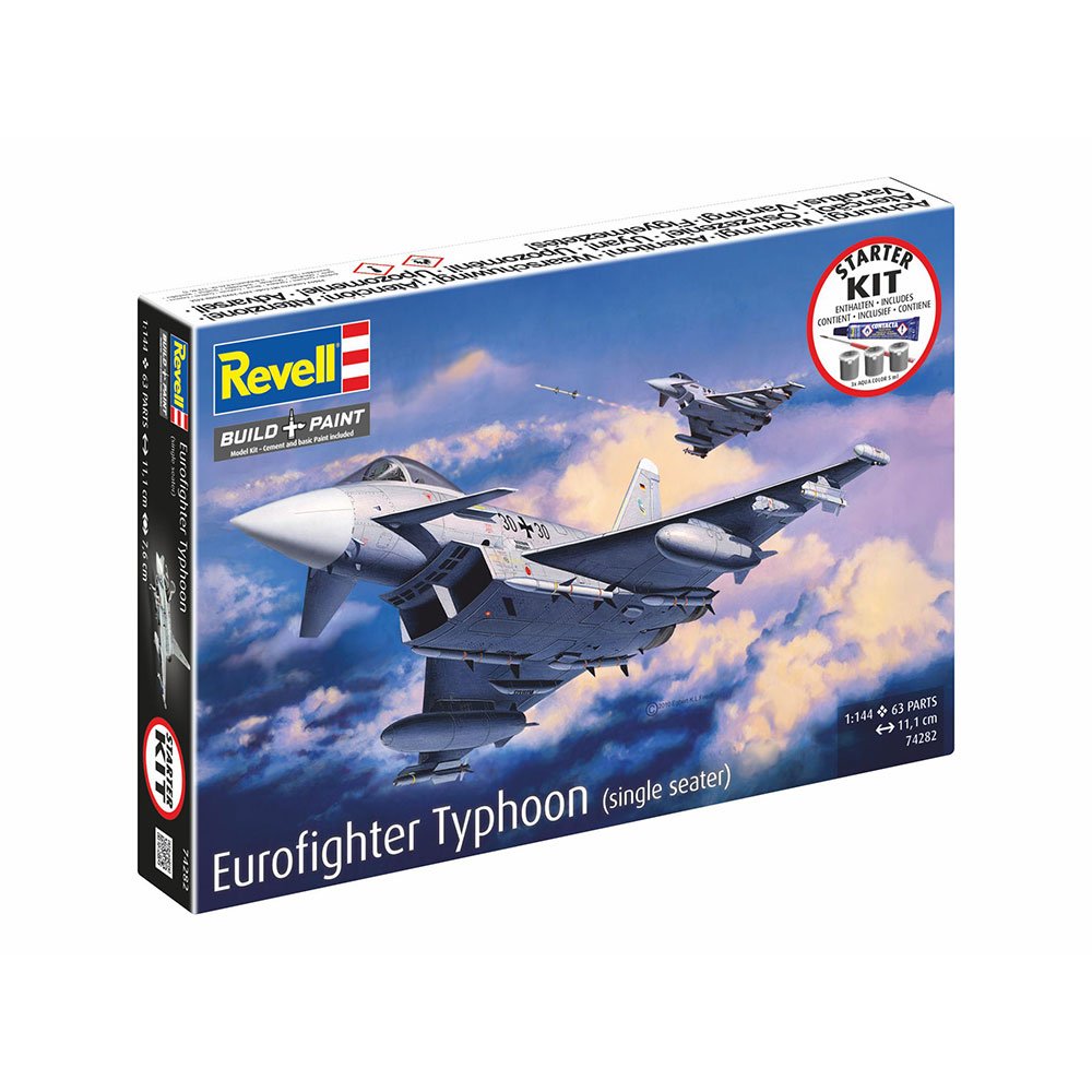 REVELL 1/144 STARTER KIT EUROFIGHTER TYPHOON (SINGLE SEATER)