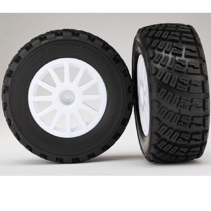 TRAXXAS TIRES & WHEELS ASSEMB GLU TIRES WHITE