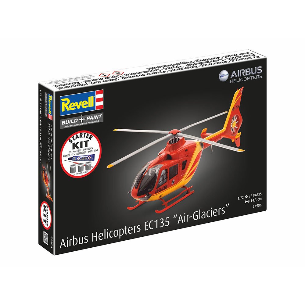 REVELL 1/72 STARTER KIT AIRBUS HELICOPTERS EC135  AIR-GLACIERS