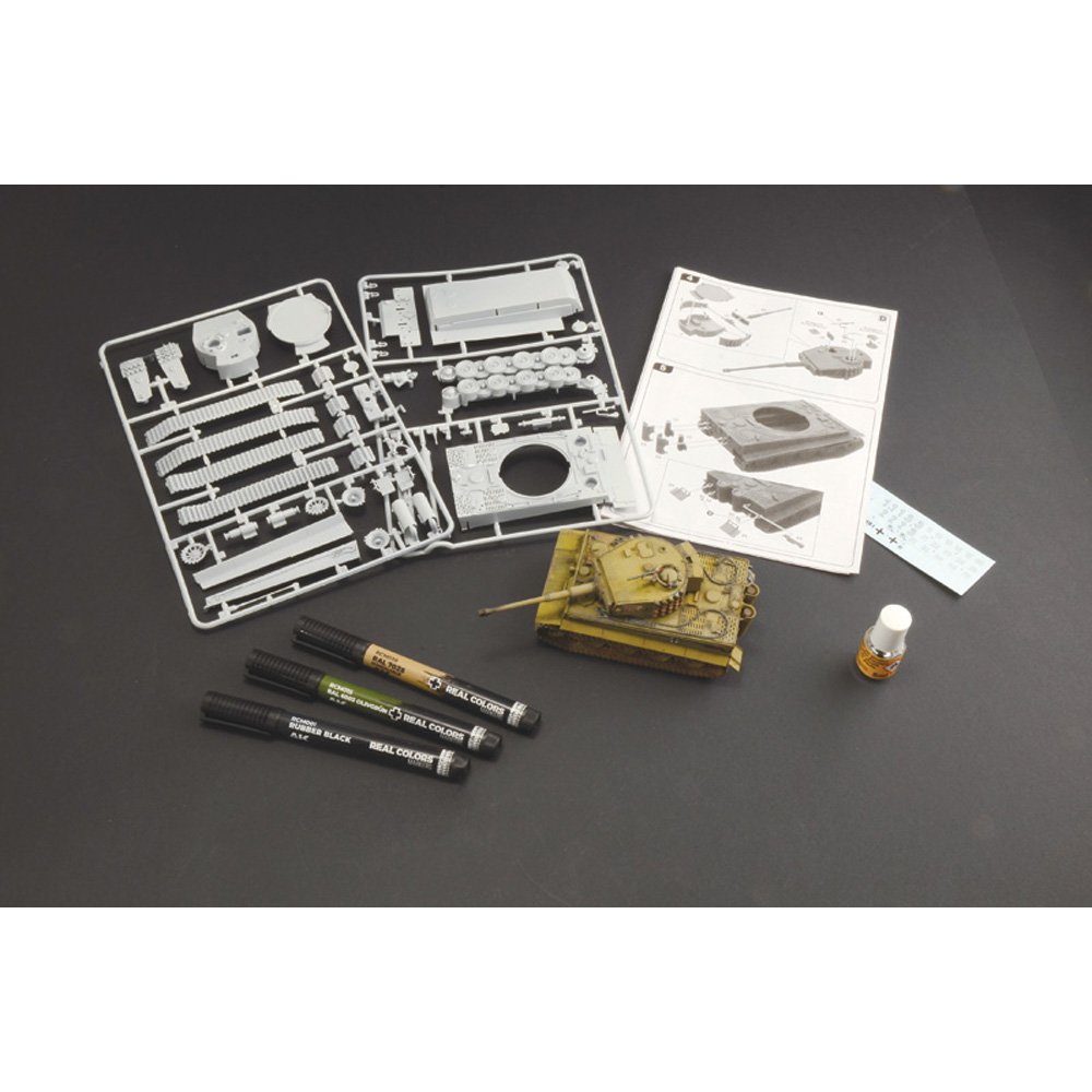 ITALERI 1/56 PZ. KPFW. VI TIGER I AUSF. E STARTER SET