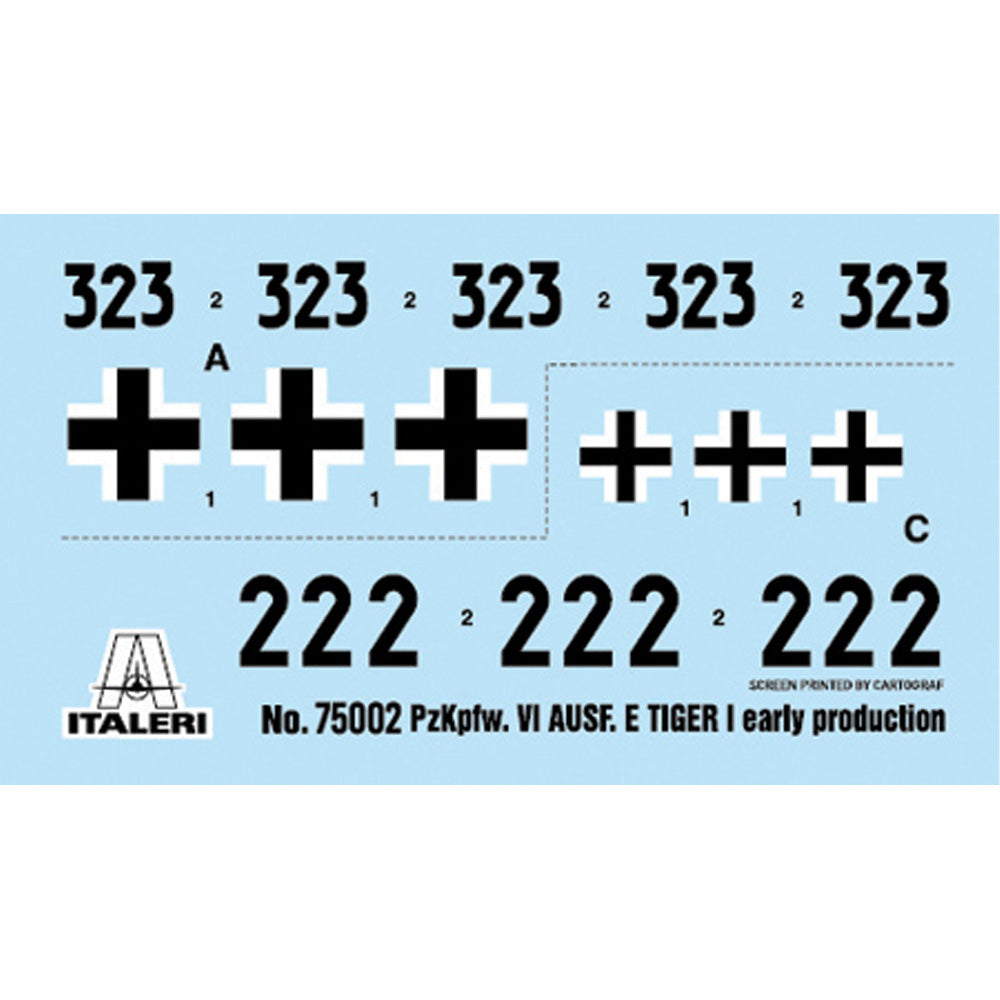 ITALERI 1/56 PZ. KPFW. VI TIGER I AUSF. E STARTER SET