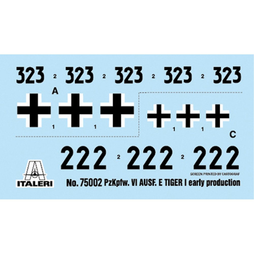 ITALERI 1/56 PZ. KPFW. VI TIGER I AUSF. E STARTER SET