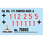 ITALERI 1/56 PANTHER SD.KFZ.171 AUSF. A STARTER SET