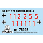 ITALERI 1/56 PANTHER SD.KFZ.171 AUSF. A STARTER SET