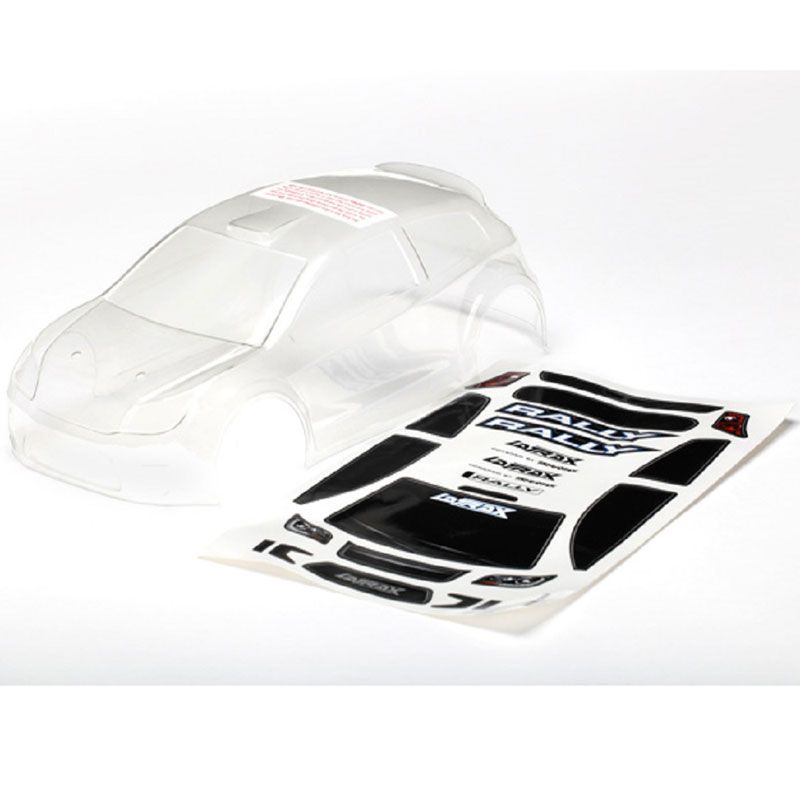 TRAXXAS BODY 1/18TH RALLY CLEAR