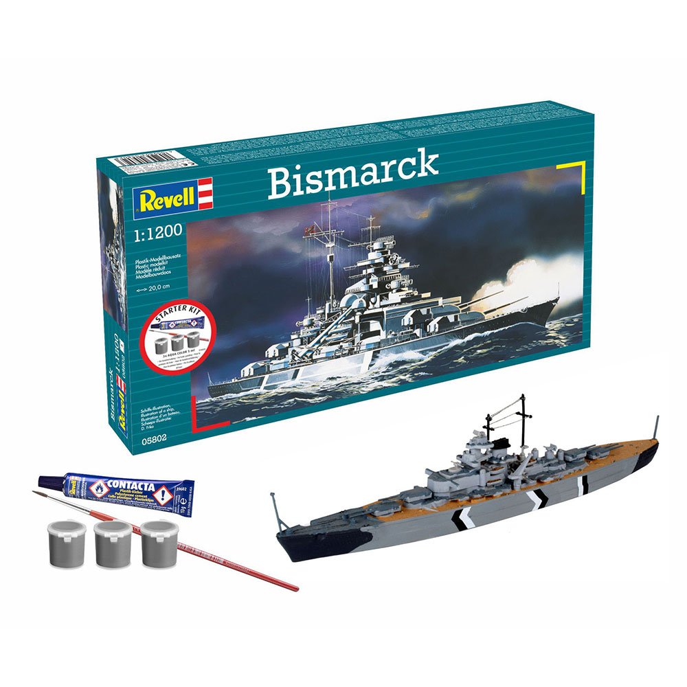 REVELL 1/1200 STARTER KIT BISMARCK