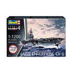 REVELL 1/1200 STARTER KIT U.S.S. ENTERPRISE CV-6