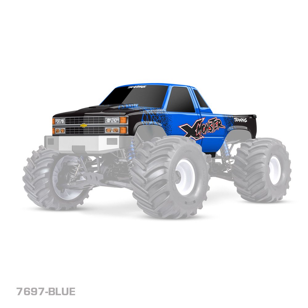 TRAXXAS X-MONSTER CHEVROLET GMT400 CK TRUCK BODY – BLUE