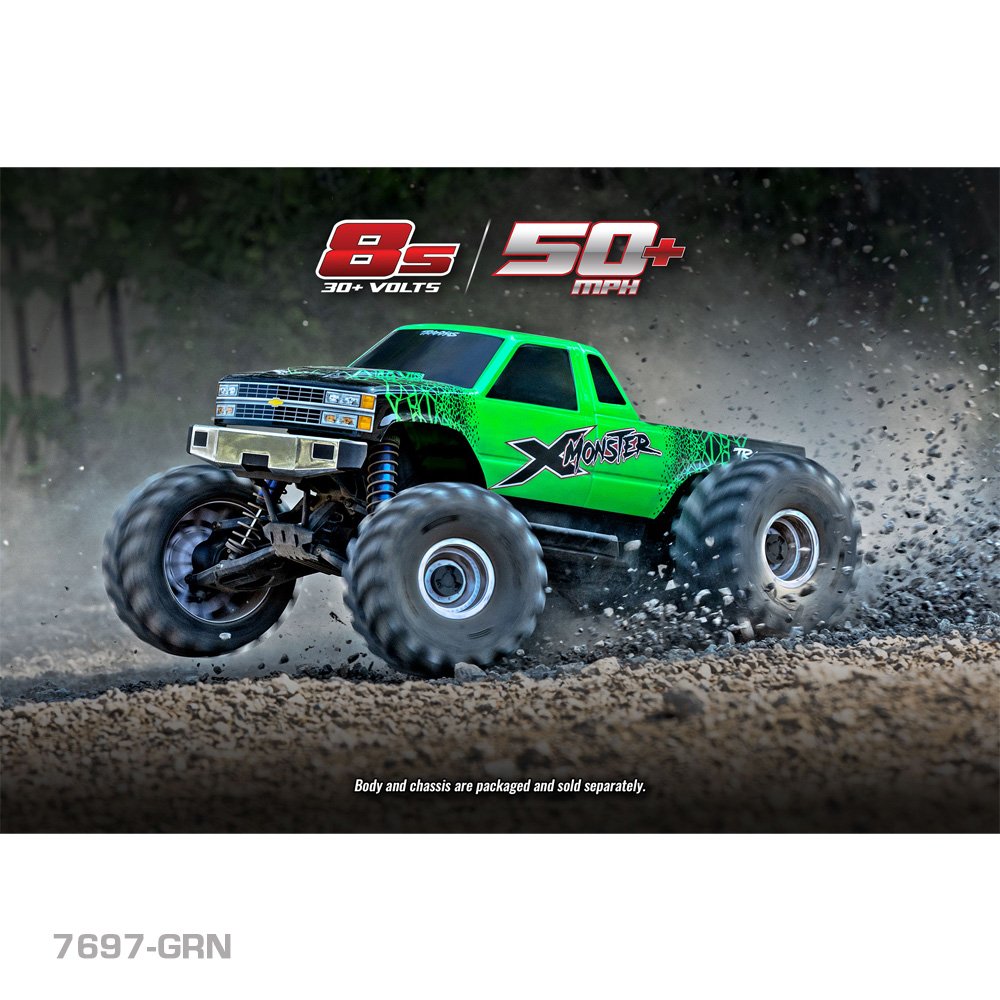 TRAXXAS X-MONSTER CHEVROLET GMT400 CK TRUCK BODY – BLUE