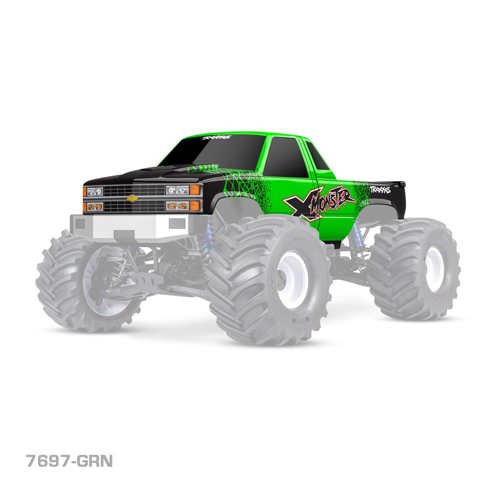 TRAXXAS X-MONSTER CHEVROLET GMT400 CK TRUCK BODY - GREEN