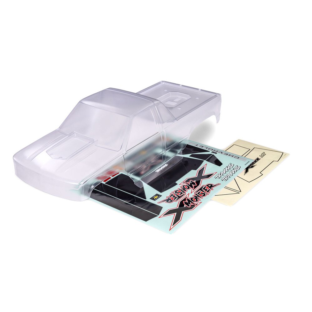 TRAXXAS 1/5 X-MONSTER CHEVROLET GMT400 CK UNPAINTED BODY SHELL - CLEAR