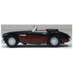 OXFORD 1/76 AUSTIN HEALEY 3000 - BLACK/BURGUNDY