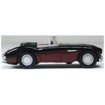 OXFORD 1/76 AUSTIN HEALEY 3000 - BLACK/BURGUNDY