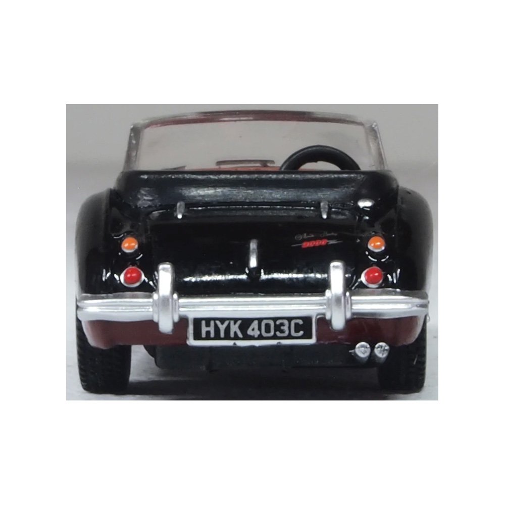 OXFORD 1/76 AUSTIN HEALEY 3000 - BLACK/BURGUNDY