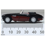 OXFORD 1/76 AUSTIN HEALEY 3000 - BLACK/BURGUNDY