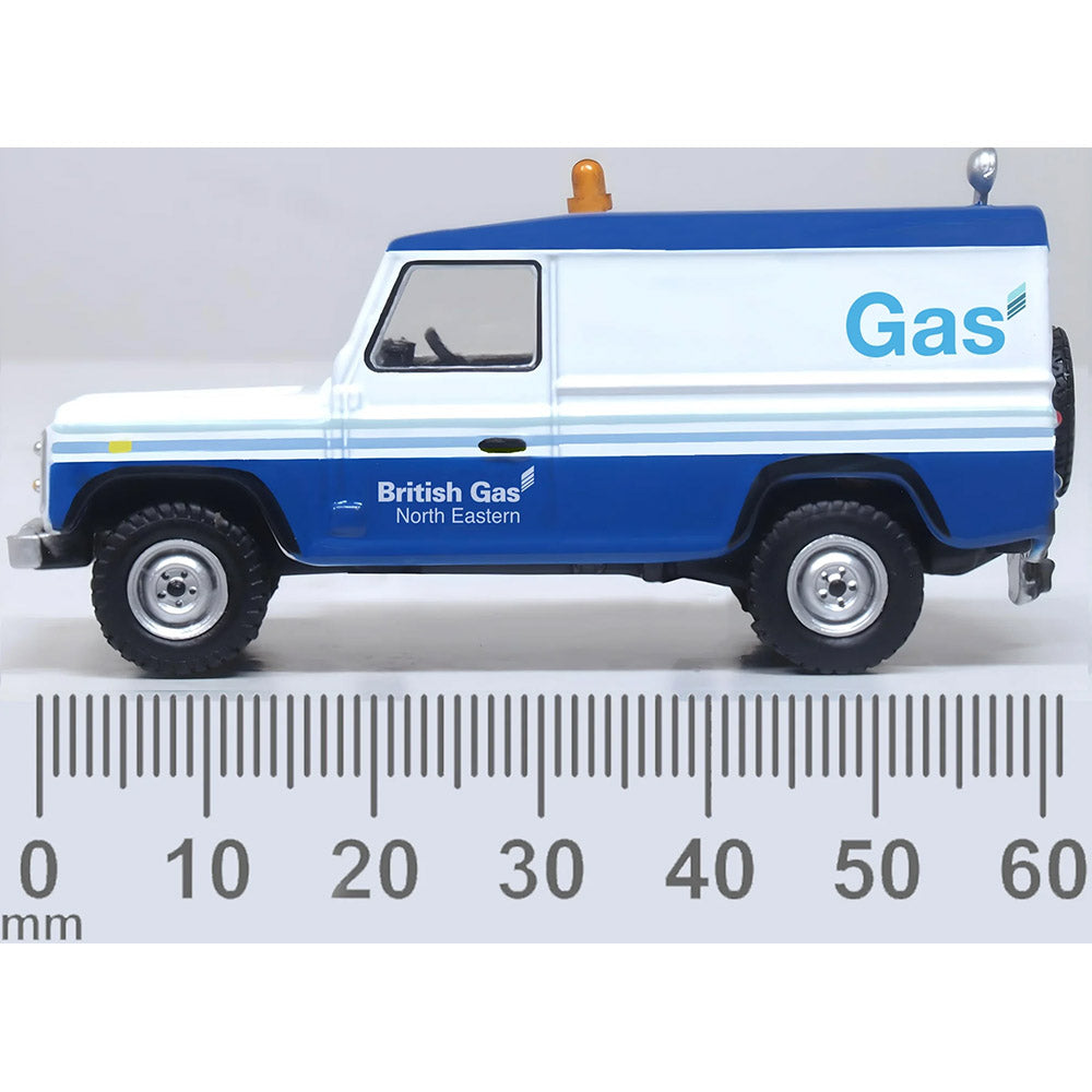 OXFORD 1/76 LAND ROVER DEFENDER - LWB BRITISH GAS