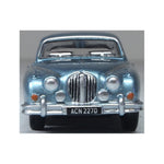 OXFORD 1/76 JAGUAR MKII - OPALESCENT SILVER BLUE