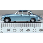 OXFORD 1/76 JAGUAR MKII - OPALESCENT SILVER BLUE