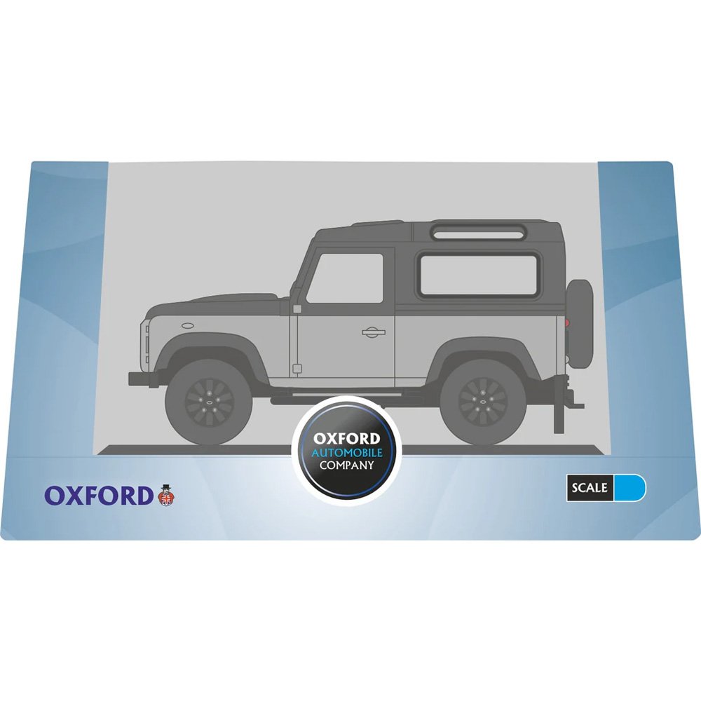 OXFORD 1/76 LAND ROVER DEFENDER AUTOBIOGRAPHY - GREY