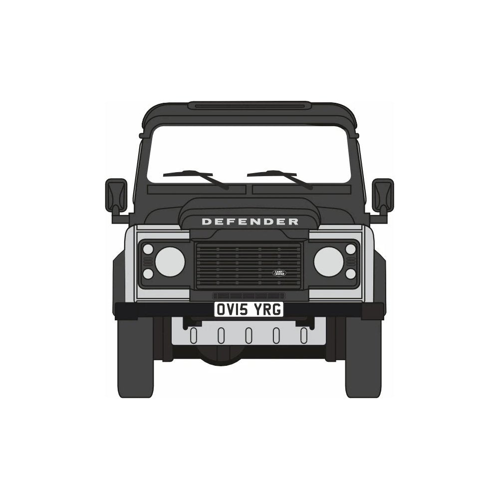 OXFORD 1/76 LAND ROVER DEFENDER AUTOBIOGRAPHY - GREY