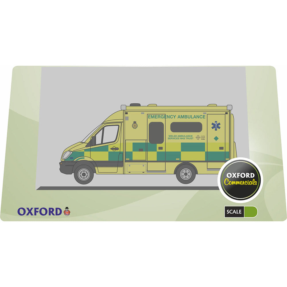 OXFORD 1/76 MERCEDES WELSH AMBULANCE