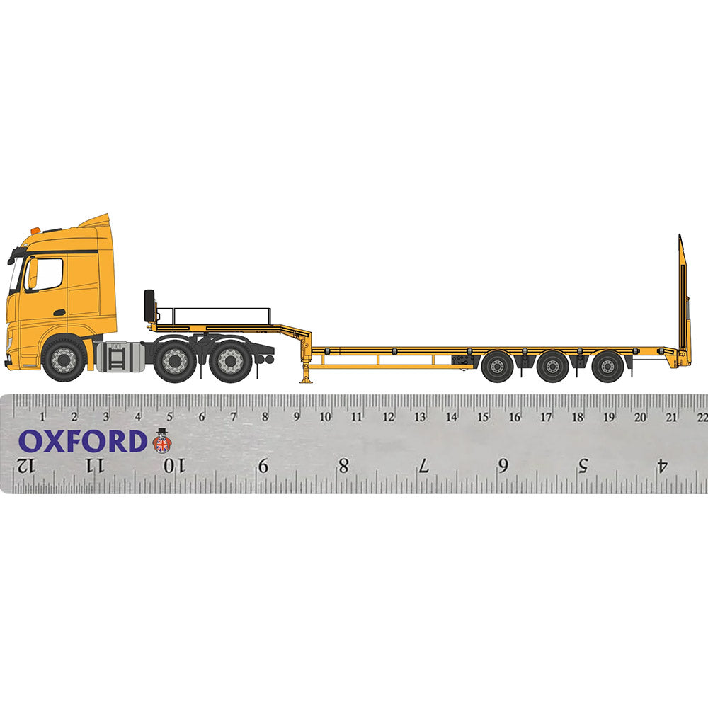OXFORD 1/76 MERCEDES ACTROS SEMI LOW LOADER AND 531 70 LOAD ALL