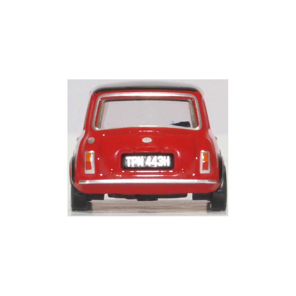 OXFORD 1/76 MINI COOPER MKII - TARTAN RED/BLACK