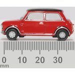 OXFORD 1/76 MINI COOPER MKII - TARTAN RED/BLACK
