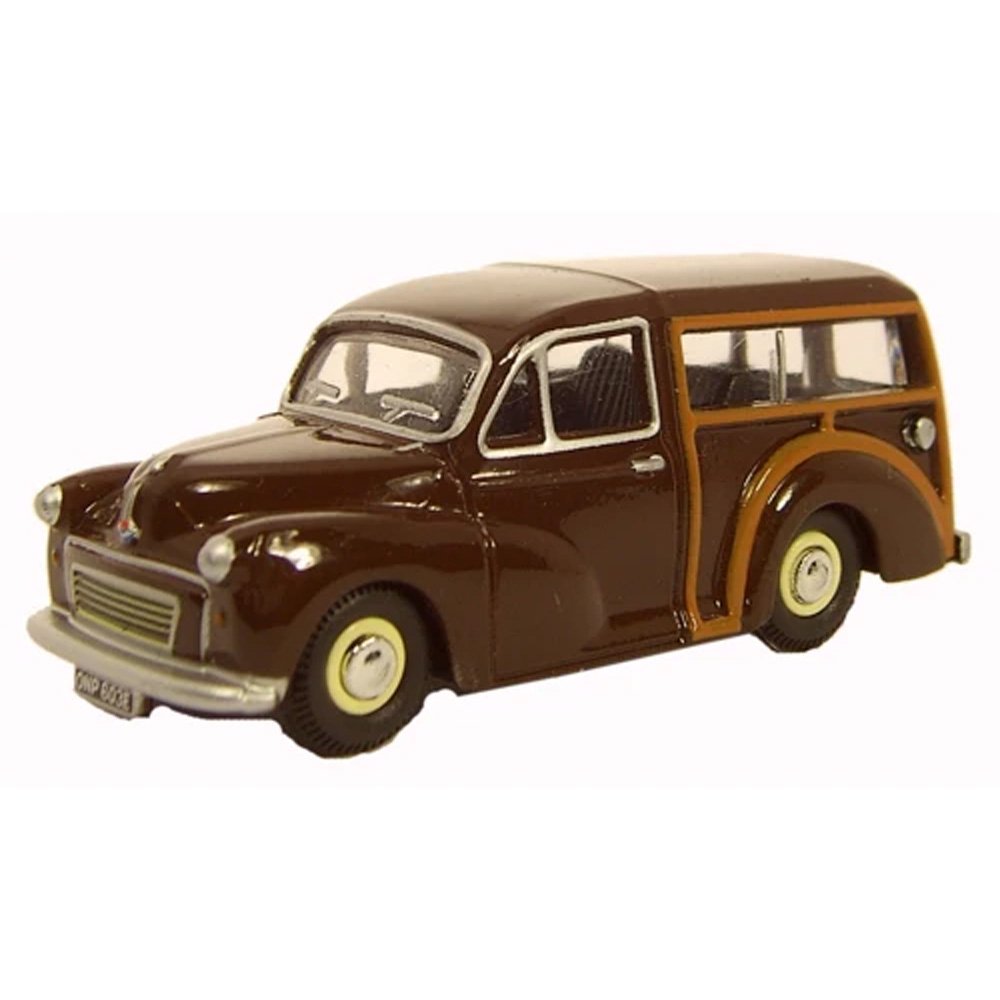 OXFORD 1/76 MORRIS MINOR TRAVELLER - 1967 MAROON