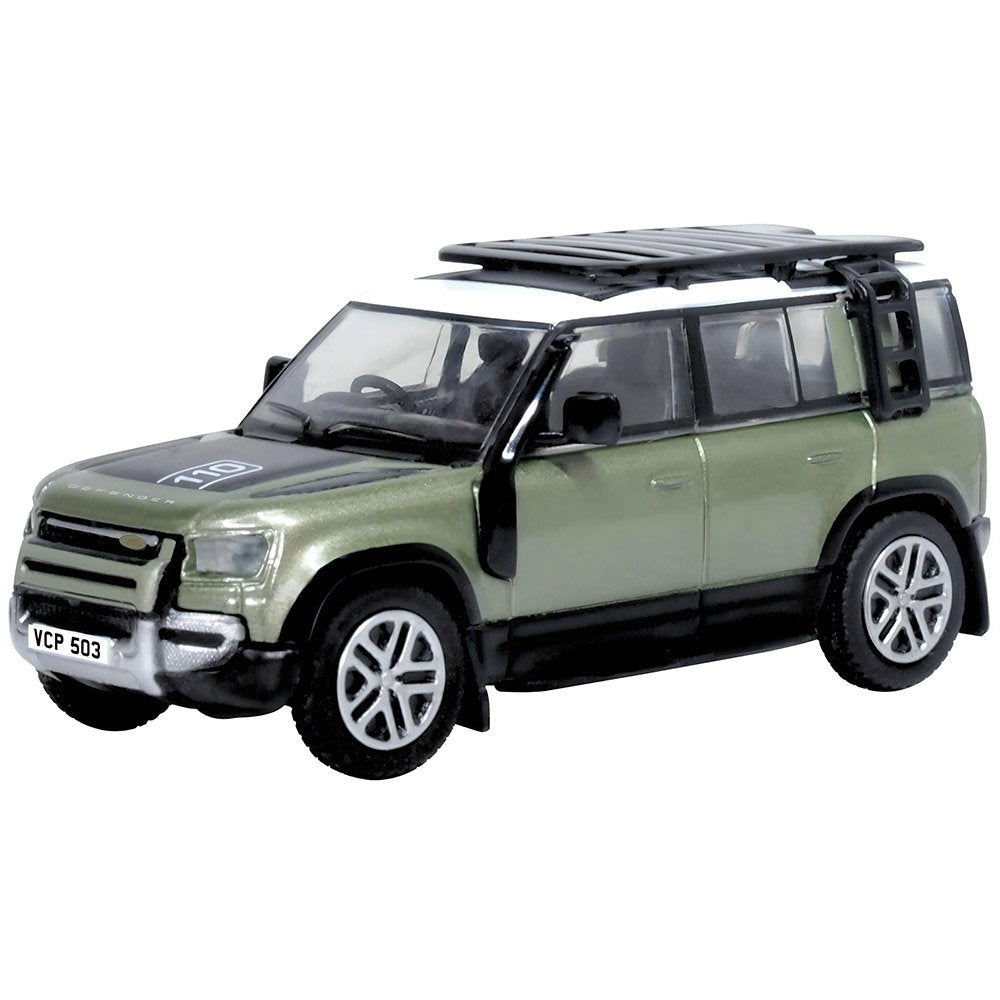 OXFORD 1/76 LAND ROVER DEFENDER 110 - PANGEA GREEN