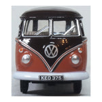 OXFORD 1/76 VW T1 SAMBA BUS - RED/CHESTNUT BROWN