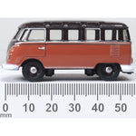 OXFORD 1/76 VW T1 SAMBA BUS - RED/CHESTNUT BROWN