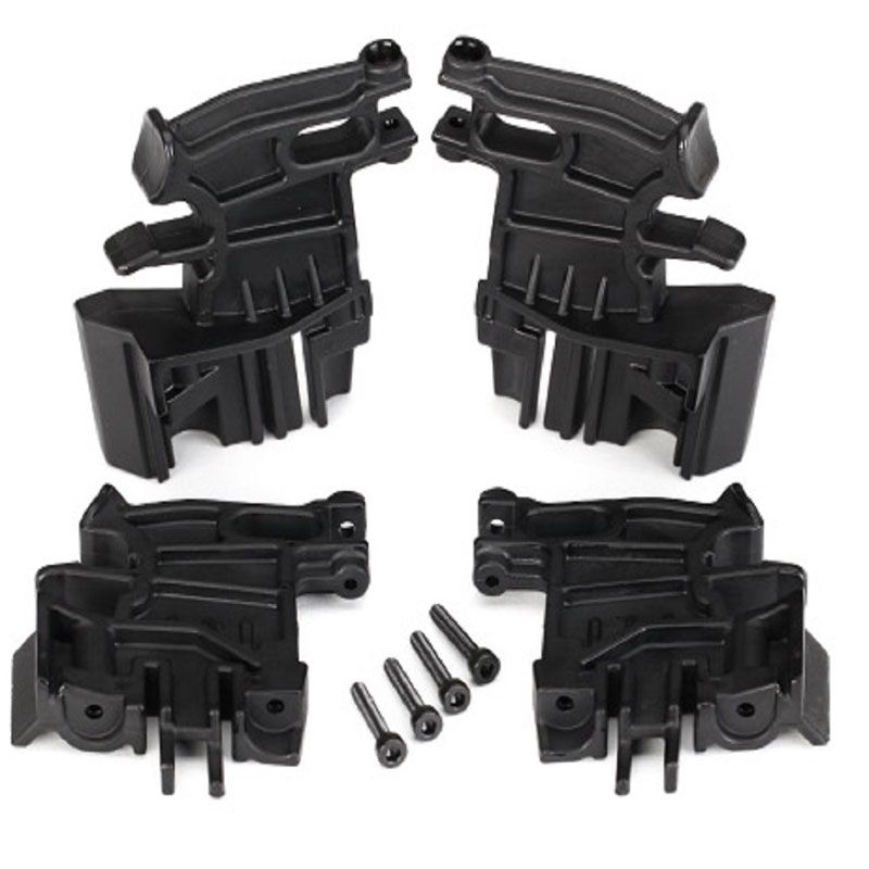 TRAXXAS B/TERY HOLD-DOWN MTSL & R  3X18MM CS (4)