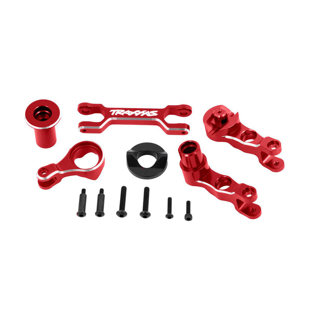 TRAXXAS STEERING BELLCRANKS ALUM RED