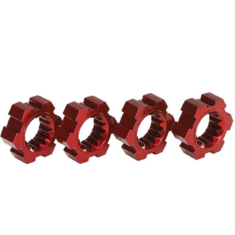 TRAXXAS WHEEL HUBS HEX ALUM (RE-ANODIZED) (4)