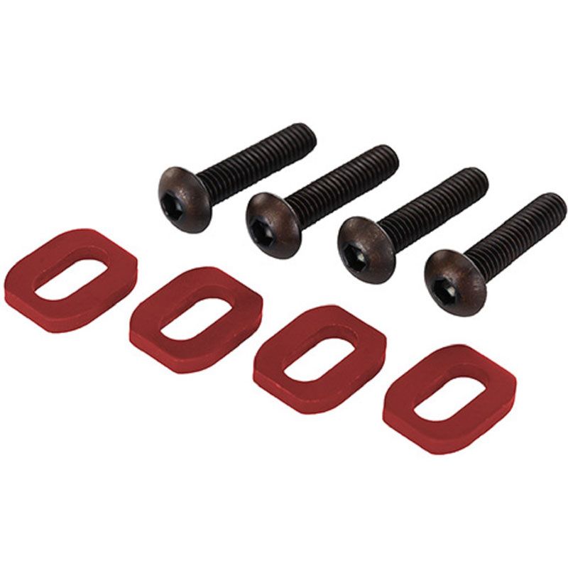 TRAXXAS WASHERS MOTOR MOUNT ALUM (RED-ANODIZED) (4)/ 4 X 18MM BCS (4)