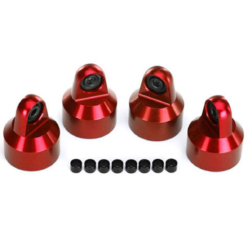 TRAXXAS SHOCK CAPS ALUMINIUM (RED)