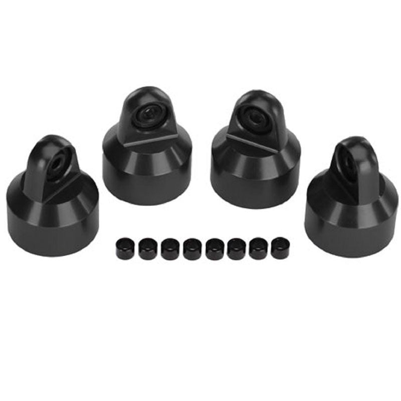 TRAXXAS SHOCK CAPS ALUM (HARD-ANODIZED PTFE-COATED) GTX SHOCKS (4)/ SPACERS (8)