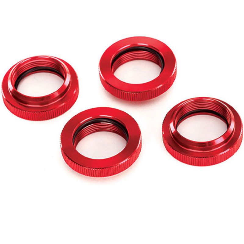 TRAXXAS SPRING RETAINER (ADJUST) RED-ANOD ALUMIN