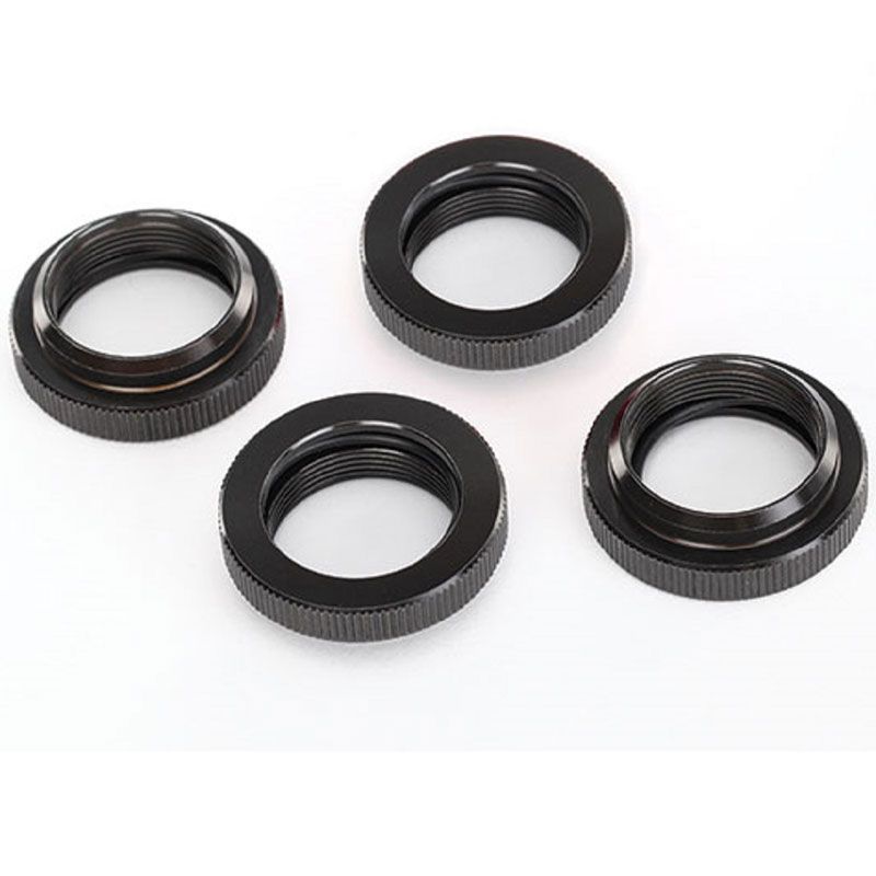 TRAXXAS SPRING RETAINER (ADJUSTER) PTFE-COATED ALUM GTX SHOCKS (4) (ASSEMBLED WITH O'RING)