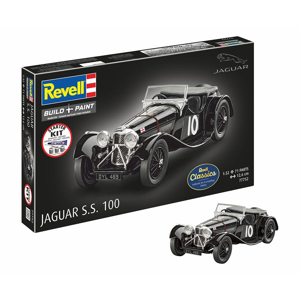 REVELL 1/32 STARTER KIT JAGUAR SS 100