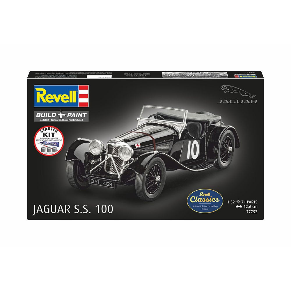REVELL 1/32 STARTER KIT JAGUAR SS 100