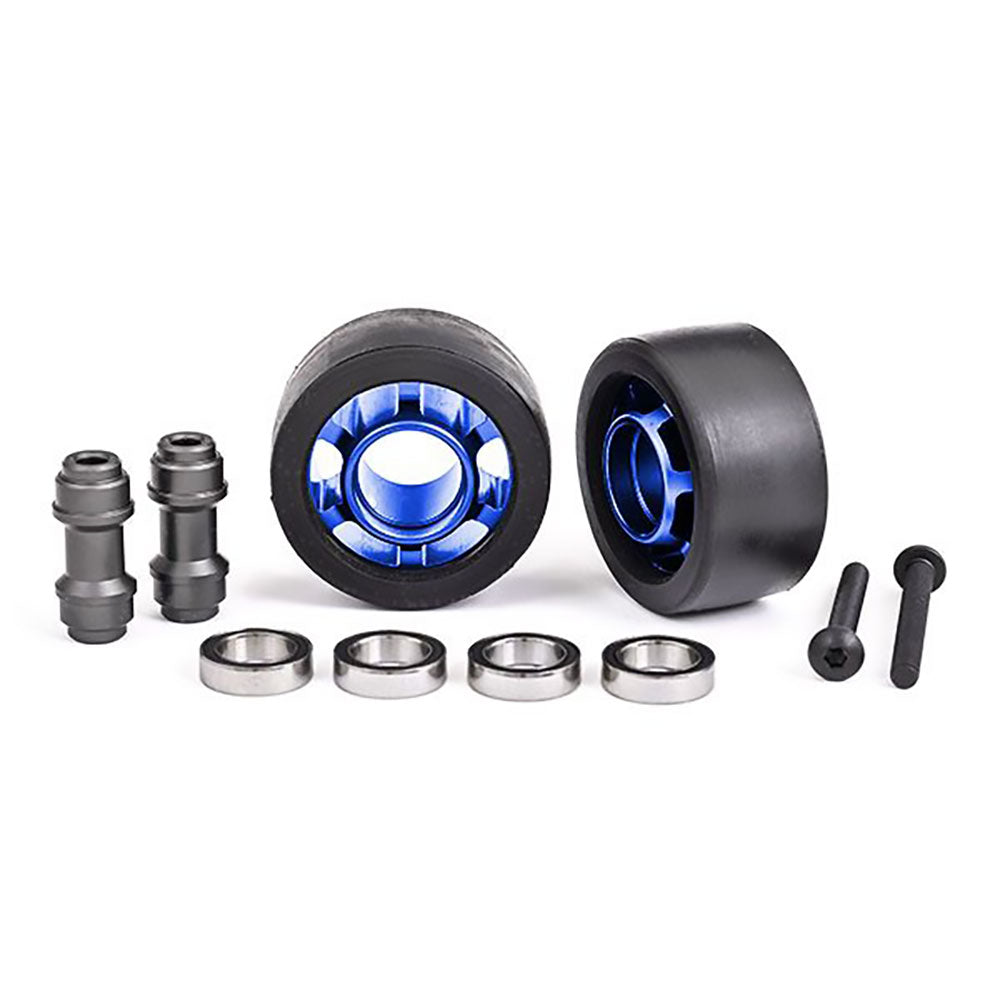 TRAXXAS WHEELS WHEELIE BAR 6061-T6 ALUM (BLUE-ANOD)(2)