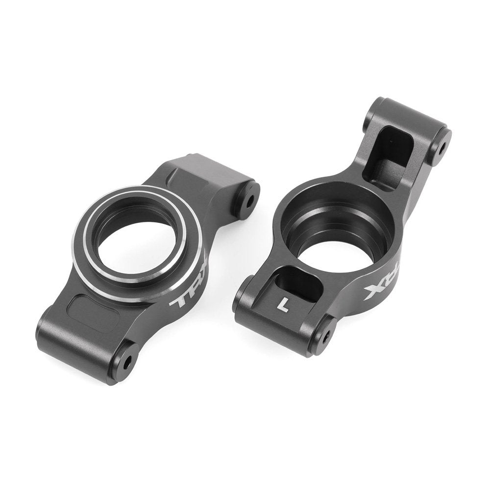 TRAXXAS X-SERIES GRAY ALUMINUM REAR STUB AXLE CARRIERS (L&R)