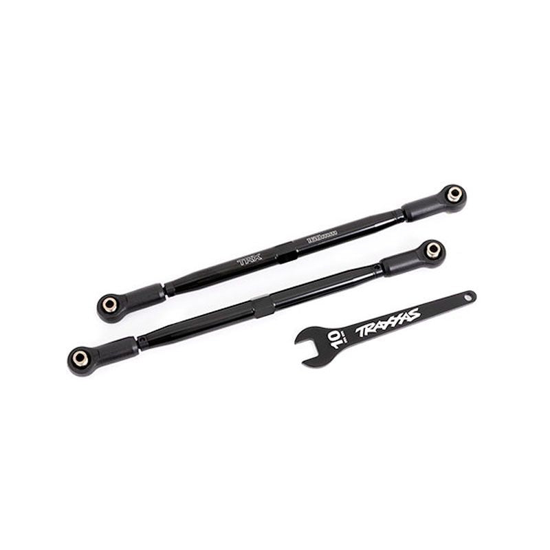 TRAXXAS TOE LINKS FRONT (TUBES BLK-ANOD 7075-T6 ALMNM) (2)