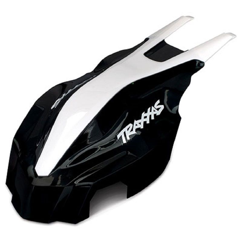 TRAXXAS CANOPY FRONT BLACK/WHITE ATON